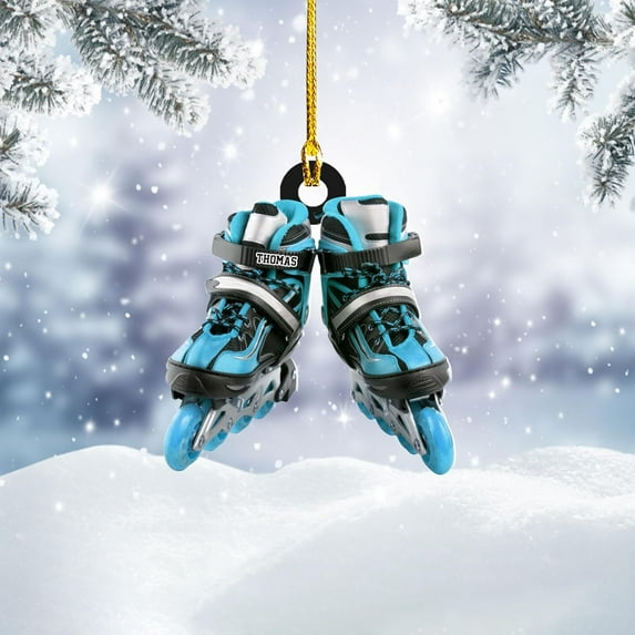 Custom Roller Skate Ornaments 2025 Roller Skate Christmas Ornament Roller Skate Ornaments for Christmas Tree Roller Skate Ornament Gift for Roller Skate Lovers Roller Skates Christmas (RS11) - 3344