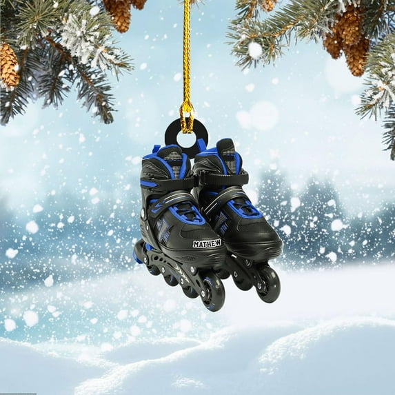 Custom Roller Skate Ornaments 2025 Roller Skate Christmas Ornament Roller Skate Ornaments for Christmas Tree Roller Skate Ornament Gift for Roller Skate Lovers Roller Skates Christmas (RS9) - 3352