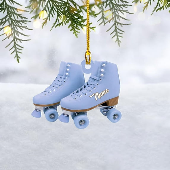 Custom Roller Skate Ornaments 2025 Roller Skate Christmas Ornament Roller Skate Ornaments for Christmas Tree Roller Skate Ornament Gift for Roller Skate Lovers Roller Skates Christmas (RS4) - 3346