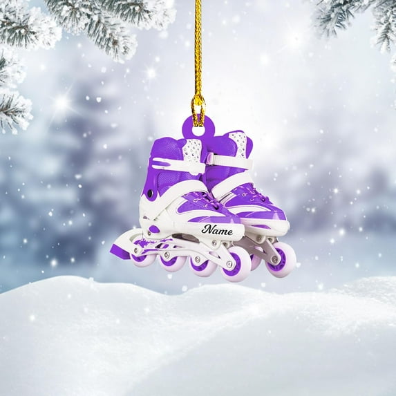 Custom Roller Skate Ornaments 2025 Roller Skate Christmas Ornament Roller Skate Ornaments for Christmas Tree Roller Skate Ornament Gift for Roller Skate Lovers Roller Skates Christmas (RS7) - 3347