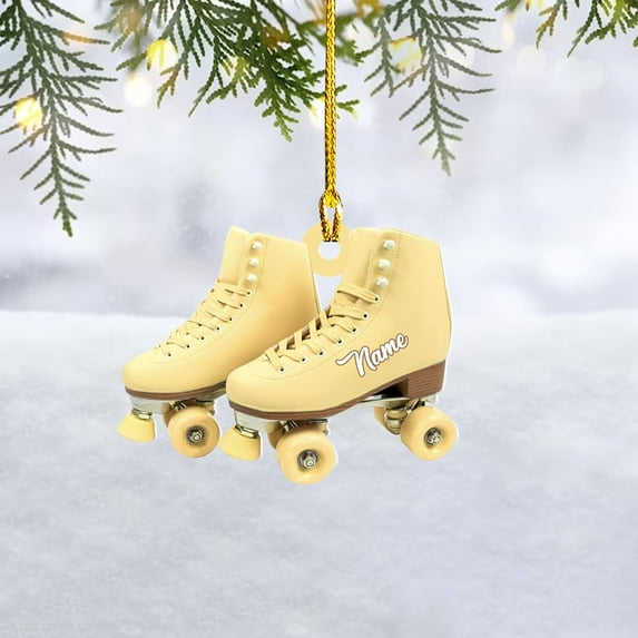 Custom Roller Skate Ornaments 2025 Roller Skate Christmas Ornament Roller Skate Ornaments for Christmas Tree Roller Skate Ornament Gift for Roller Skate Lovers Roller Skates Christmas (RS4) - 3346