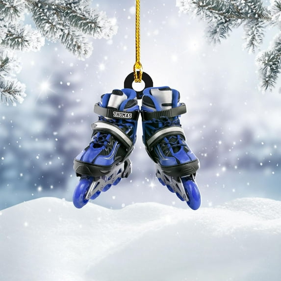 Custom Roller Skate Ornaments 2025 Roller Skate Christmas Ornament Roller Skate Ornaments for Christmas Tree Roller Skate Ornament Gift for Roller Skate Lovers Roller Skates Christmas (RS11) - 3344