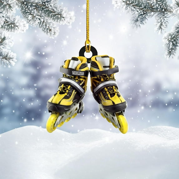 Custom Roller Skate Ornaments 2025 Roller Skate Christmas Ornament Roller Skate Ornaments for Christmas Tree Roller Skate Ornament Gift for Roller Skate Lovers Roller Skates Christmas (RS11) - 3344