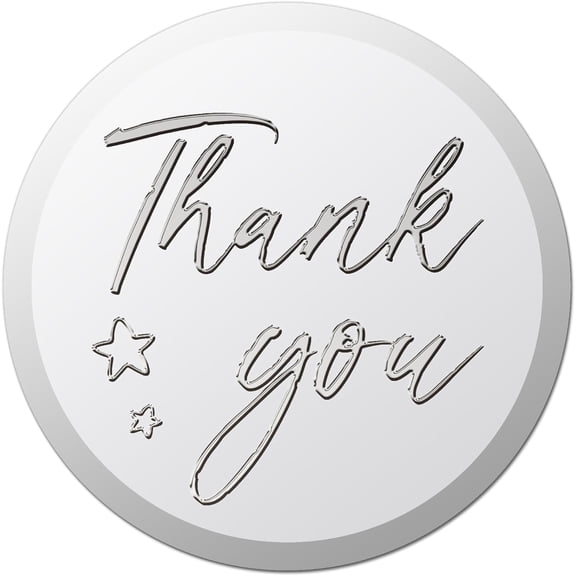 Custom Round Silver Foil Embossed Picture Stickers You Make a Difference Self Adhesive Award Certificate Word 38mm 4pcs/sheet Metal Seals Metallic Stamp Seal Stickers