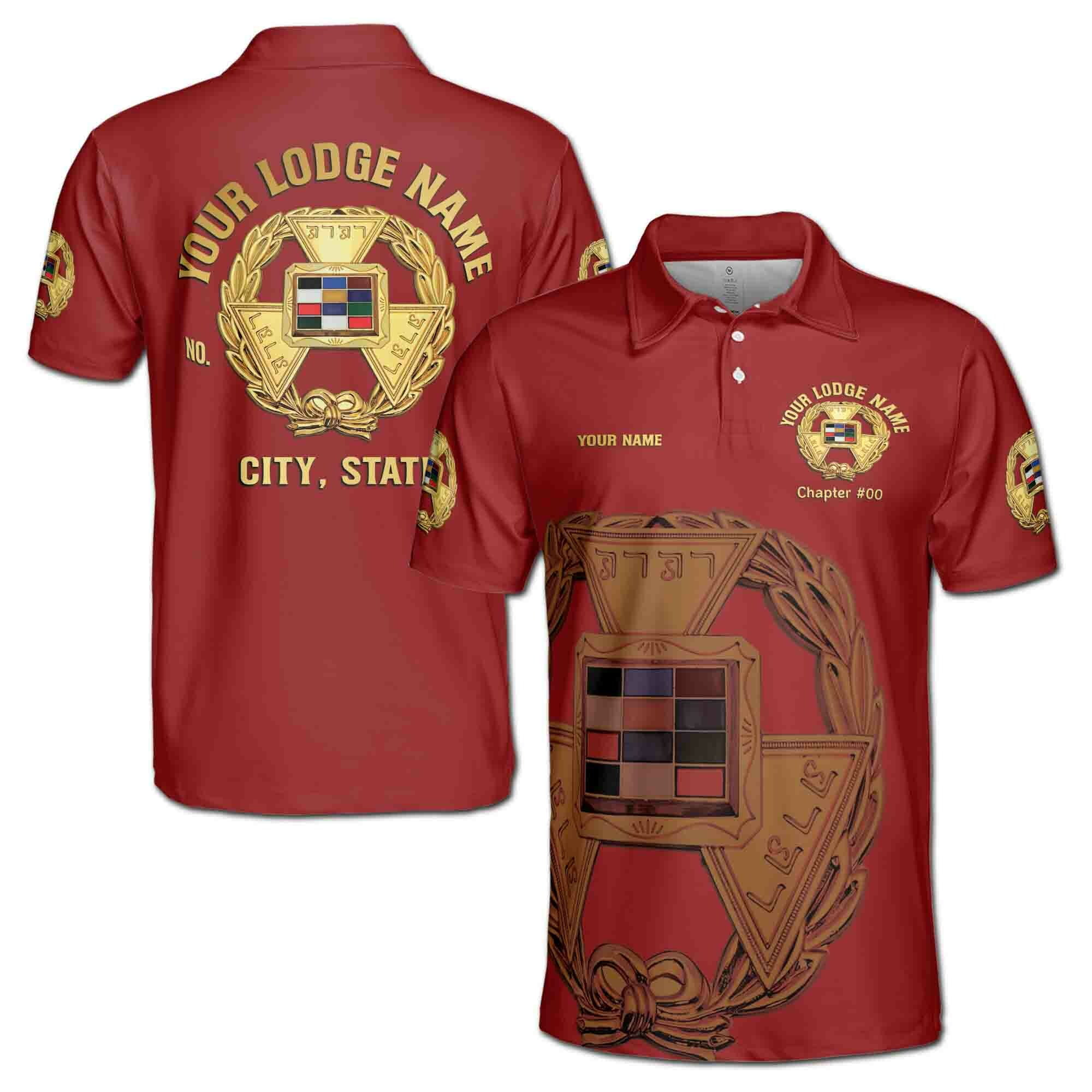 Custom Royal Arch Past Grand High Priest York Rite Men's Polo Shirt S ...
