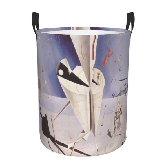Custom Salvador Dali Artwork Laundry Basket Collapsible Painting Art Baby Hamper for Nursery Toys Organizer Storage Bins
