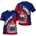 thumbnail image 1 of Custom Samoa Shirt for Men Samoa Island Polynesian Samoan T-Shirt, American Samoa Shirts American Samoa Coat of arms Flag (4XL), 1 of 5