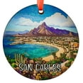 thumbnail image 1 of Custom San Carlos Sonora Mexico Ornament |Faux |Unique Souvenir | Vacation Travel Gift |Holiday Christmas, Holiday Keepsake, Xmas Tree Hanging Decoration, Seasonal Gift Idea, Colle, 1 of 5