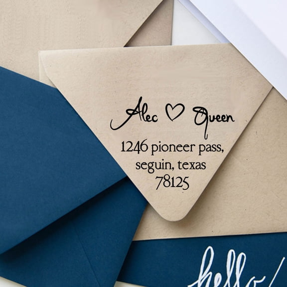 Custom Save The Date Pre Inked Wedding Invitation Calligraphy Address Stamp Rubber Self Inking Printtoo