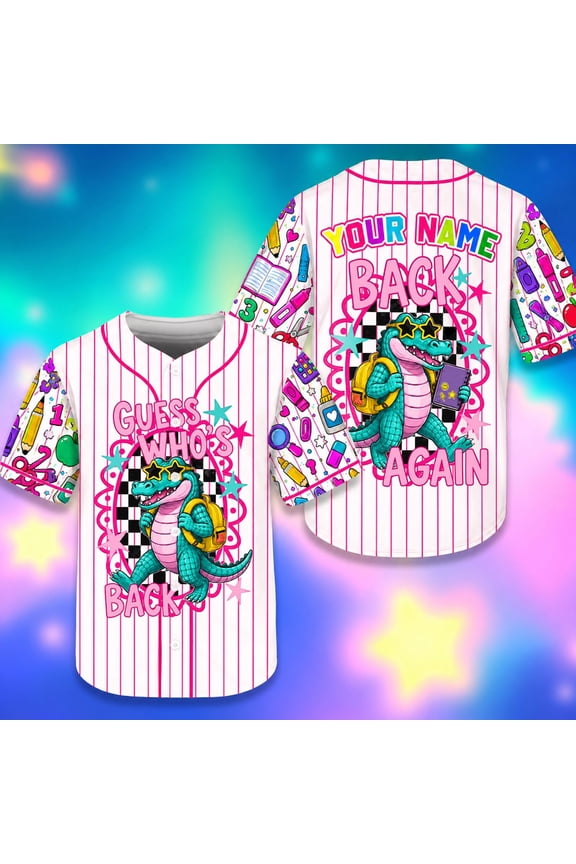 Custom School Spirit Jersey Shirt, Personalized Back to School Teacher Baseball Shirt (Message Us For Customization)