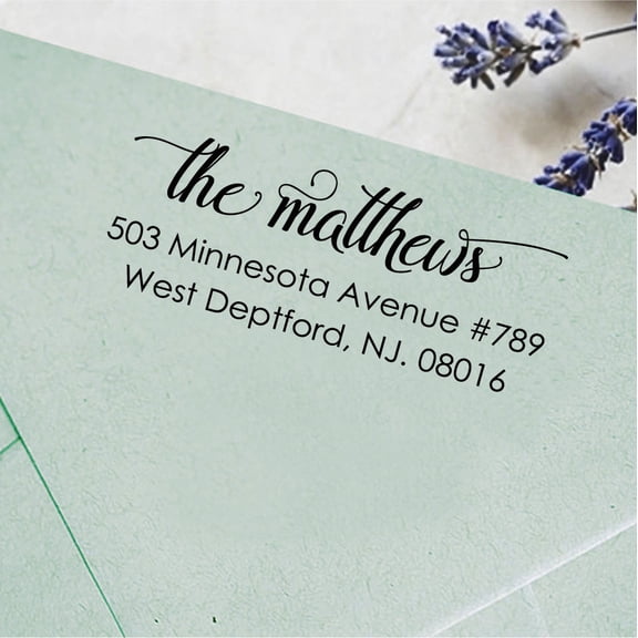 Custom Self Inking Family Address Stamps Personalized Return Address Rubber Stamp