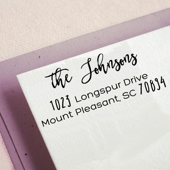 Custom Self Inking Return Address Stamp Personalized Family Address Rubber Stamp Gift Idea