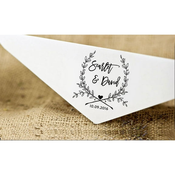 Custom Self Inking Save The Date Stamps Personalized Round Wedding Stamp Invitation Gift