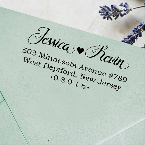 Custom Self Inking Wedding Stamp Personalized Self Inking Rubber Family Address Stamp Gift Idea