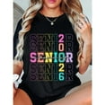thumbnail image 1 of Custom Senior Shirt Class of 2026 - 100% Cotton Commemorative Tee - Perfect for Graduation Photos & Back to School Celebrations, 1 of 6