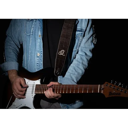 Custom Series 2 3/4" Wide Guitar - Instrument Genuine Leather Strap