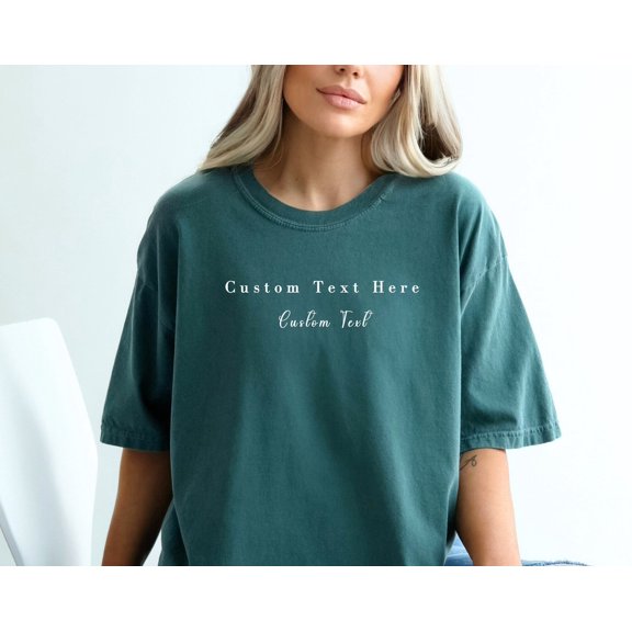 Custom Shirt Custom Shirt Personalized Tees Your Custom Text Here Tshirt Minimalistic Cust