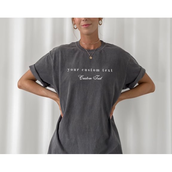 Custom Shirt Custom Shirt Personalized Tees Your Custom Text Here Tshirt Minimalistic Cust