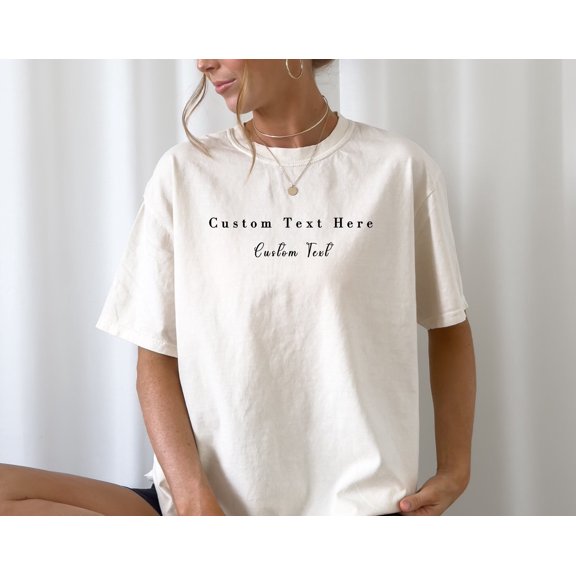 Custom Shirt Custom Shirt Personalized Tees Your Custom Text Here Tshirt Minimalistic Cust
