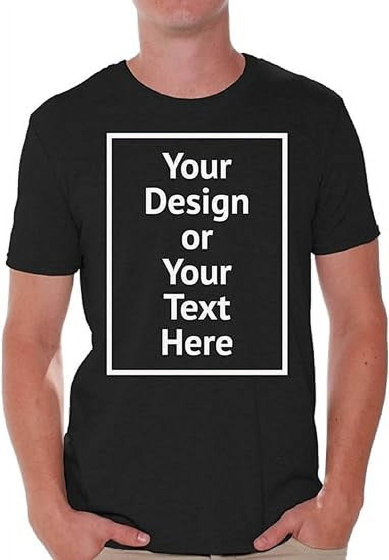 Custom Shirt Men Personalized Add Your Image T-Shirt Add Your Text ...
