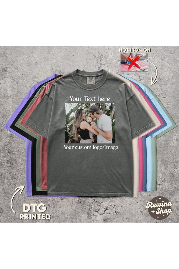 Custom Shirt Personalized Shirt Custom Logo TShirt Custom Text Graphic Tee