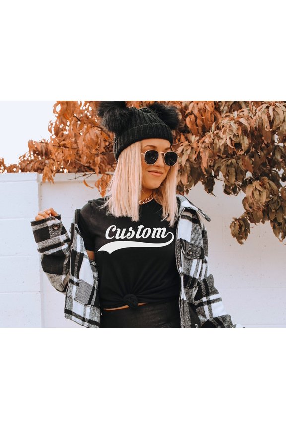 Custom Shirt Personalized TShirt Customize Your Own Shirt with Text Text on a Shirt Custom
