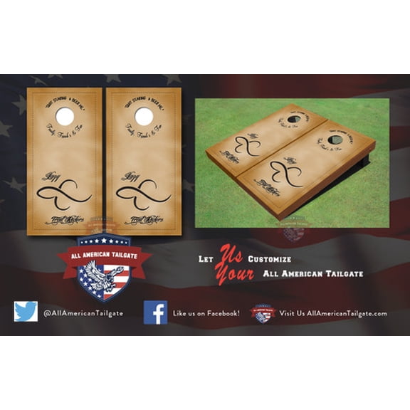 Custom Shoot For The Star Custom Cornhole Board