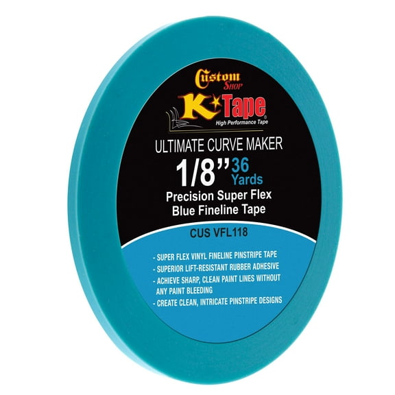 Custom Shop – 1/8” Precision Super Flex Blue Fineline Tape – Ultimate Curve Maker