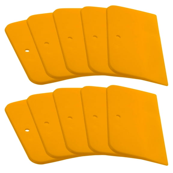 Custom Shop 10 Pack - 5" Inch Body Filler Spreaders/Squeegee for Automotive Body Fillers, Putties and Glazes and Epoxy