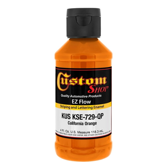 Custom Shop California Orange - Ez-Flow Striping & Lettering Enamel, 1/4 Pint