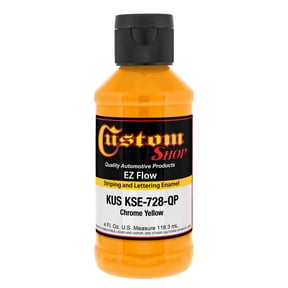 Custom Shop Chrome Yellow - Ez-Flow Striping & Lettering Enamel, 1/4 Pint