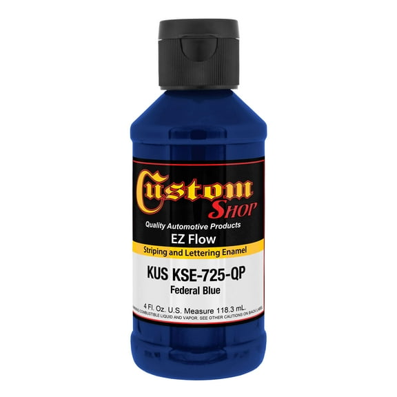Custom Shop Federal Blue - Ez-Flow Striping & Lettering Enamel, 1/4 Pint
