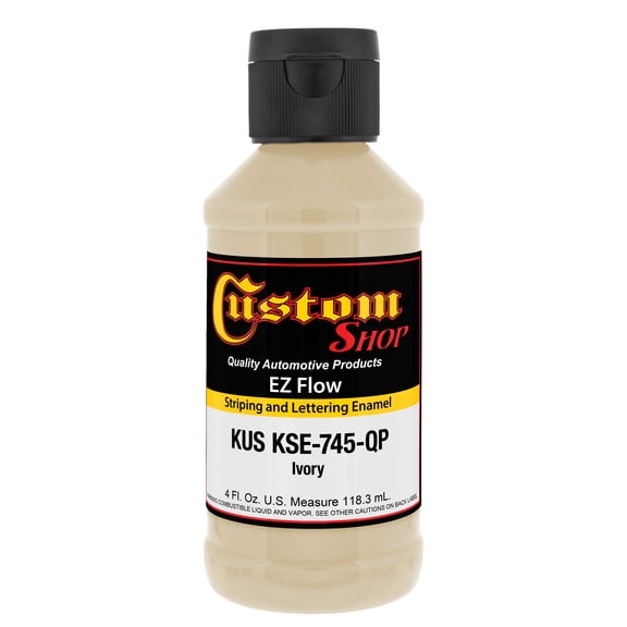 Custom Shop Ivory - Ez-Flow Striping & Lettering Enamel, 1/4 Pint