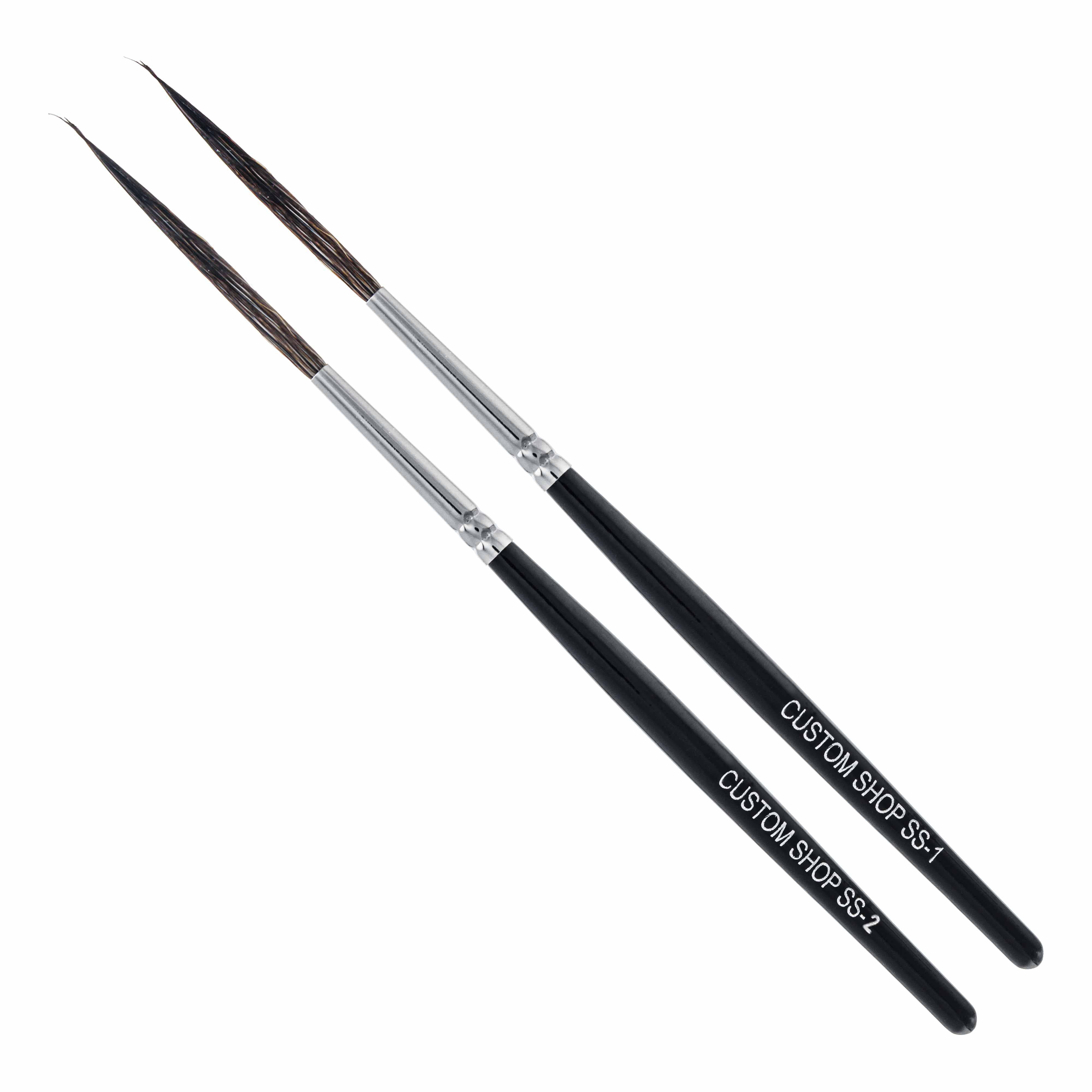 6) Andrew Mack Brush Sword Striping Series 10 Sizes 000-3