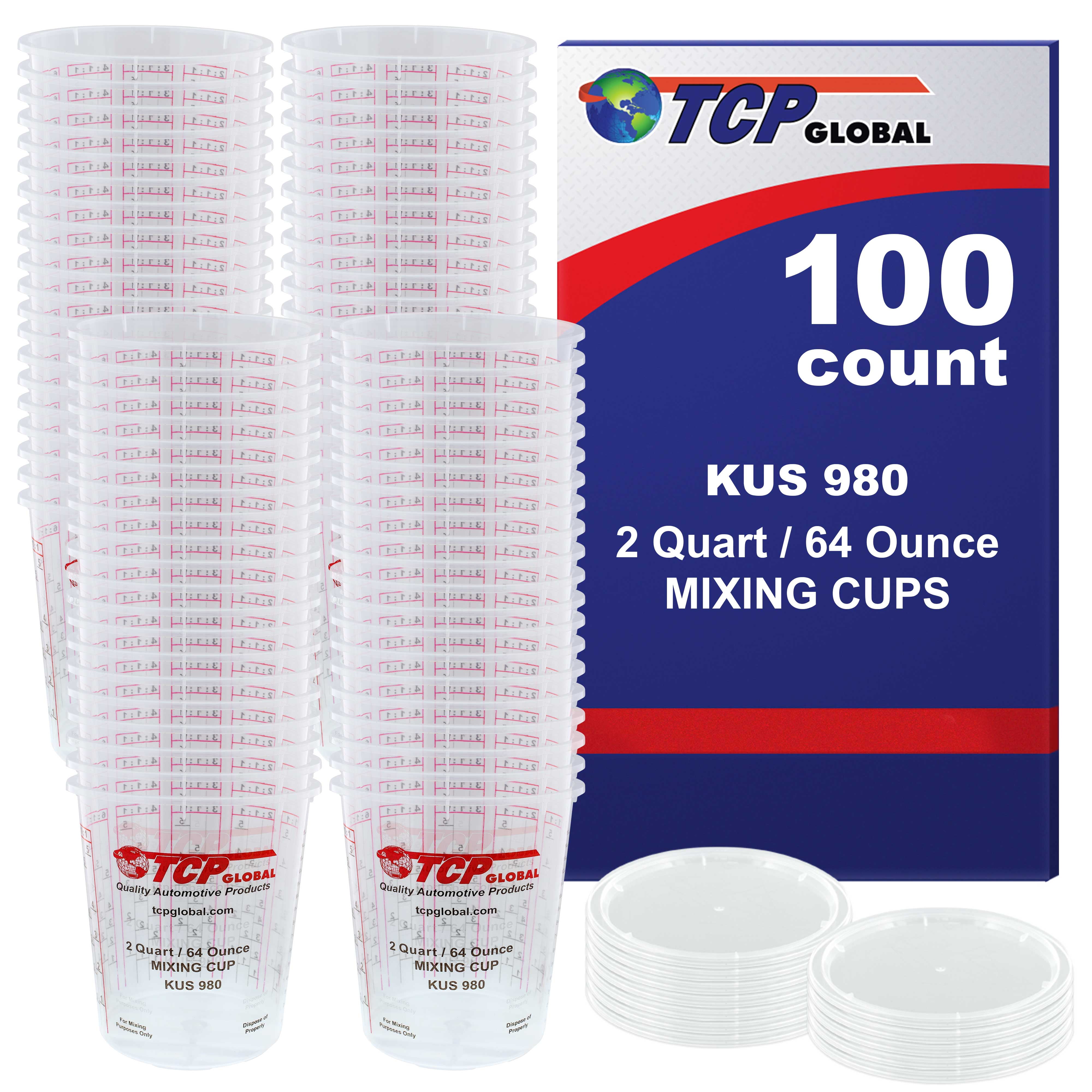 Mitchell Golf 100 Epoxy Mixing Cups (Ounces, Tablespoons, Milliliters)