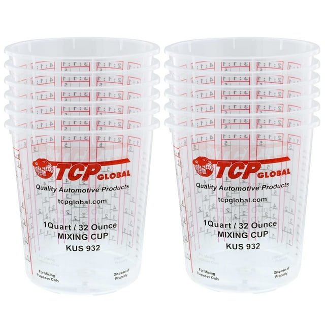 Custom Shop/TCP Global Pack of 12 Mix Cups Quart size 32 ounce