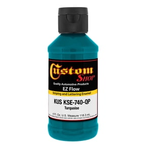 Custom Shop Turquoise - Ez-Flow Striping & Lettering Enamel, 1/4 Pint