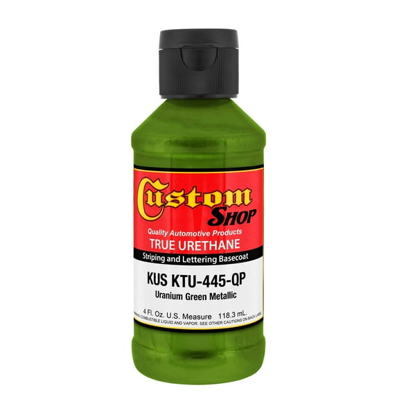 Custom Shop Uranium Green Metallic - True-U Pinstriping Urethane Basecoat Metallic Colors, 1/4 Pint