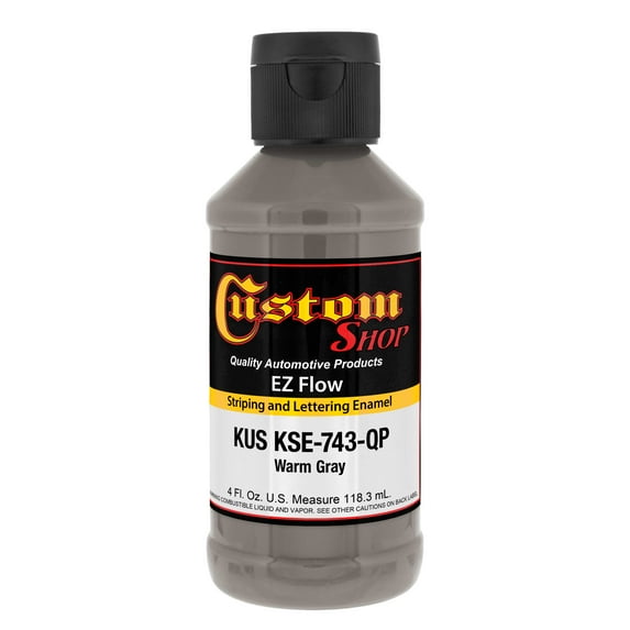 Custom Shop Warm Gray - Ez-Flow Striping & Lettering Enamel, 1/4 Pint