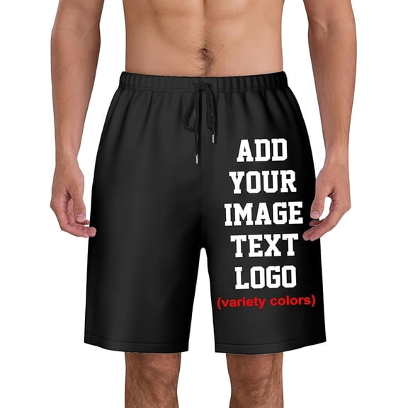 Custom Shorts for Men Personalized Custom Swim Trunks Men Beach Board Shorts Swim Shorts Swimwear Customized Gifts