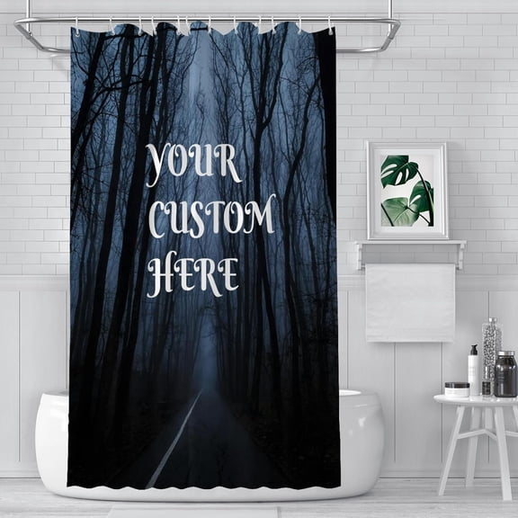 Custom Shower Curtain, Personalized Photo Image, Waterproof with Hooks Suitable for Hotels Home Bathroom - 72x72 Inch