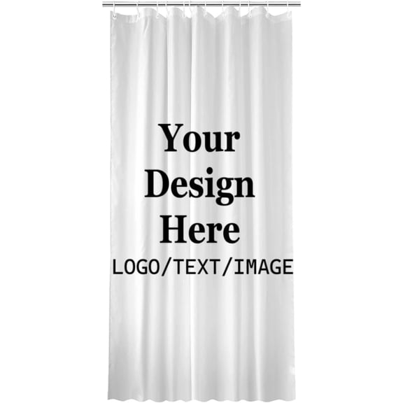 Custom Shower Curtains with Logo Picture Text Personalized Customized Shower Curtains for Bathroom Waterproof 36x72in