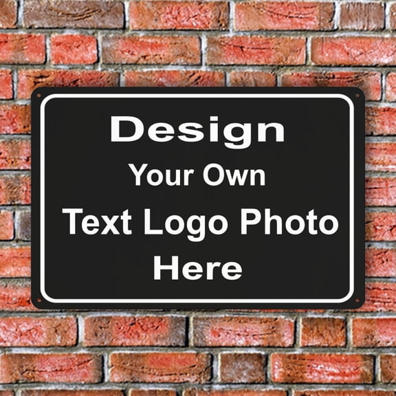 Custom Sign Outdoor Metal Sign - Personalized Signs for Office, Hazard ，Road, Home,Decorative 8x12 in