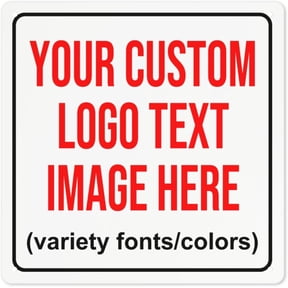 Custom Signs,Custom Sign, Metal Sign Customized Sign Personalized Metal Signs With Text Logo Image For Office Business Workplace Home Bar Indoor Outdoor Use 12"x8"