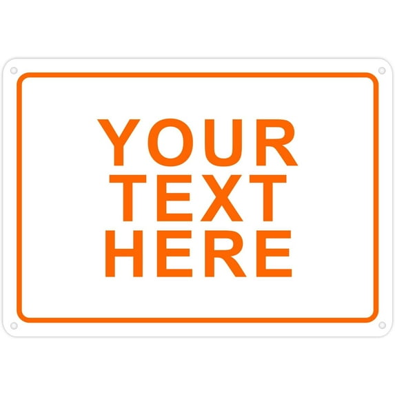 Custom Signs Outdoor Metal for Home Office Business Decor | Personalized Signs, Door, Porch Sign, Delivery. Signs For Outside Or Inside Use. Our Metal Signs Are UV Resistant .040 Solid Aluminum.