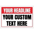 thumbnail image 1 of Custom Signs Outdoor Metal Sign - 12 x 8 Personalized Aluminum Rust-Proof Entrance Signs, Garden Signs, Hazard Signs, Parking Signs for Business (Personalized Headline), 1 of 5