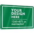 thumbnail image 1 of Custom Signs Outdoor Metal Sign - 12 x 8 Personalized Aluminum Rust-Proof Entrance Signs, Garden Signs, Hazard Signs, Parking Signs for Business (Personalized Headline), 1 of 5