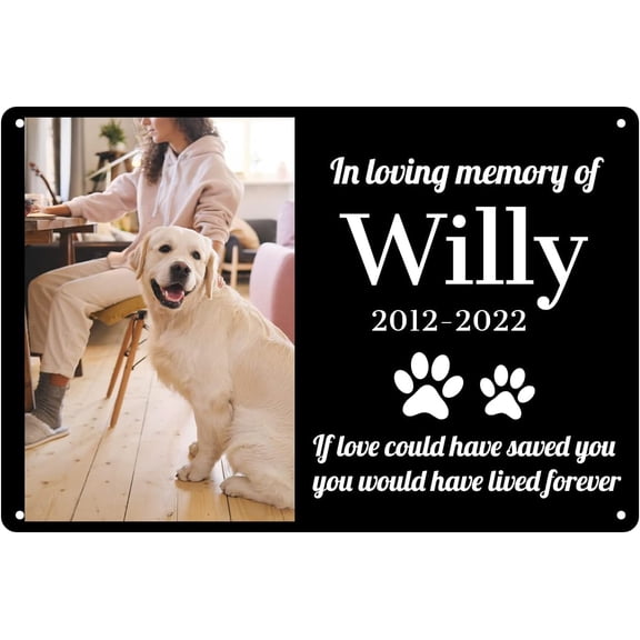 Custom Signs Outdoor Metal Sign - 12 x 8 Personalized Aluminum Rust-Proof Entrance Signs, Garden Signs, Hazard Signs, Parking Signs for Business (Personalized Headline)