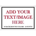 thumbnail image 1 of Custom Signs Outdoor Metal Sign - 12 x 8 Personalized Aluminum Rust-Proof Entrance Signs, Garden Signs, Hazard Signs, Parking Signs for Business (Personalized Headline), 1 of 5
