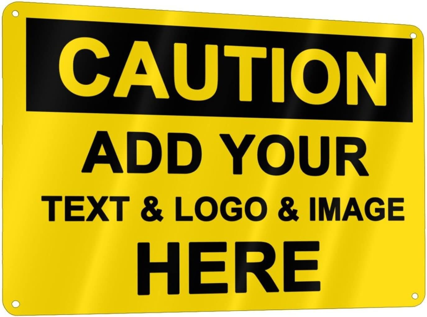 Custom Signs Outdoor Metal Sign - 12 x 8 Personalized Aluminum Rust ...